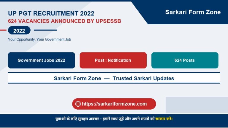UPSESSB UP PGT Recruitment 2022