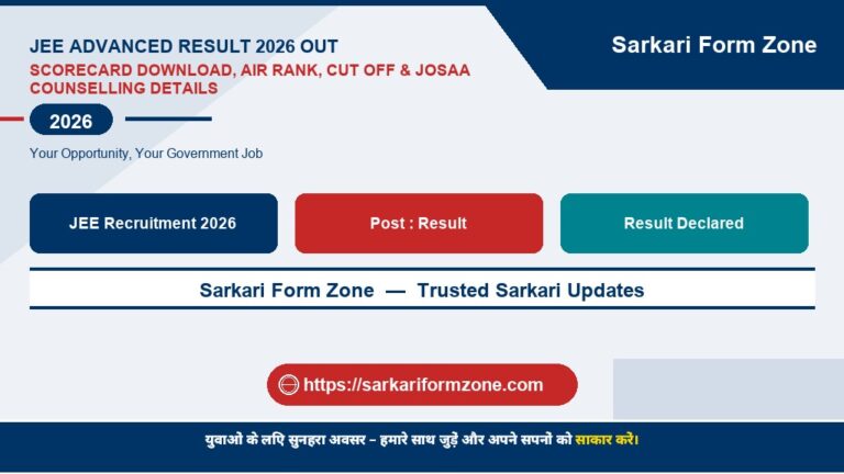 JEE Advanced Result 2026 Out: Scorecard Download, AIR Rank, Cut Off & JoSAA Counselling Details
