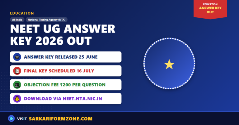 NEET UG Answer Key 2026 Released