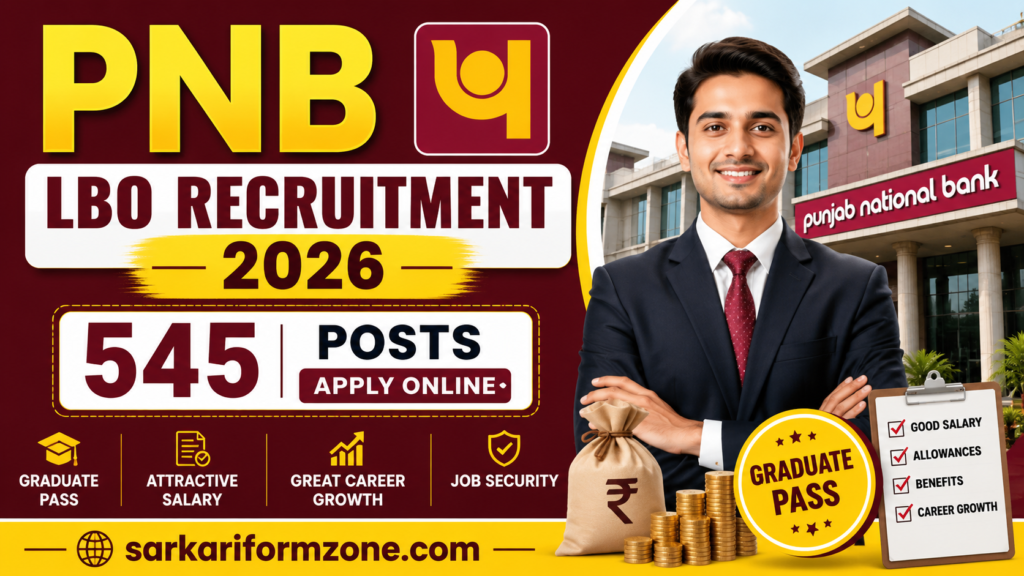 PNB Local Bank Officer Recruitment 2026 Apply Online for 545 Local Bank Officer (LBO) Posts